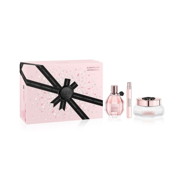 Viktor & Rolf Flowerbomb 100ml Edp + 10ml Edp Spray + Bodylotion Geschenkset